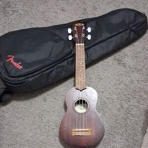 Kala Handmade Wooden Ukulele From Hawaii And Fender Soft Case